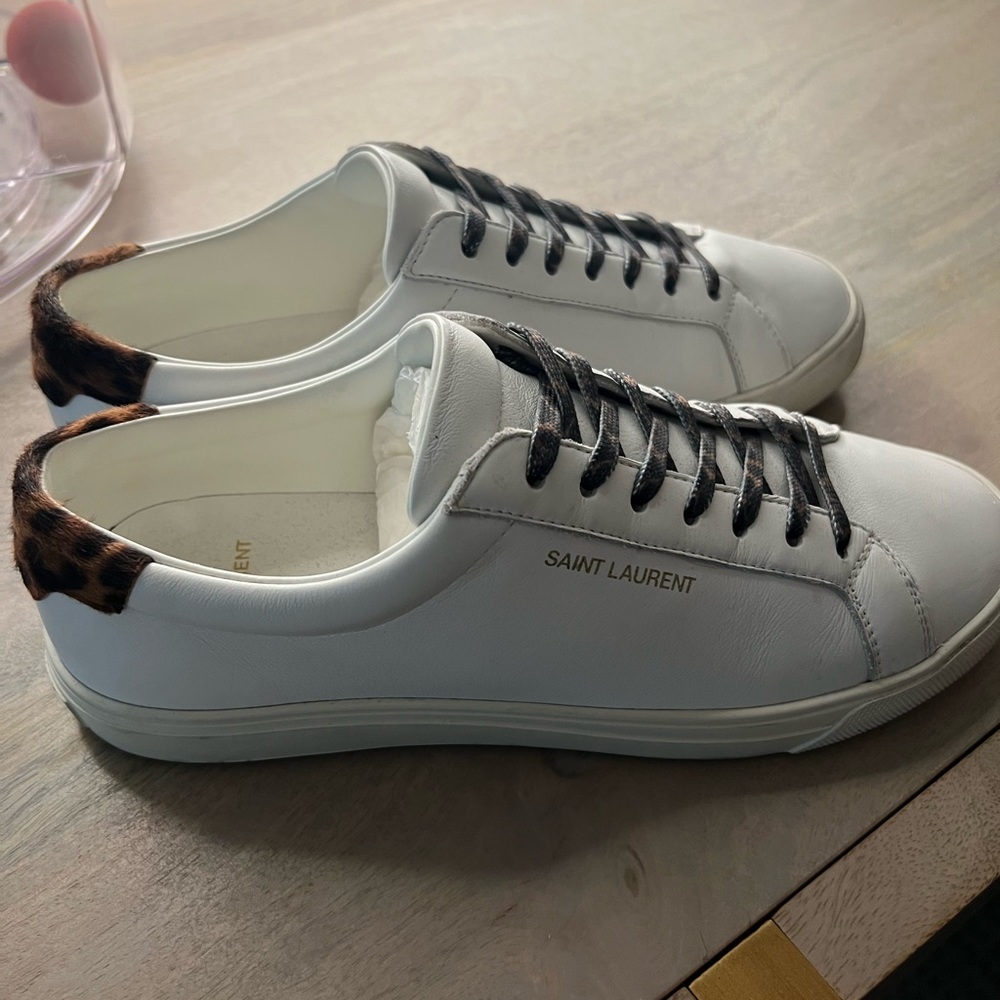 Saint Laurent Andy Cheetah Sneakers